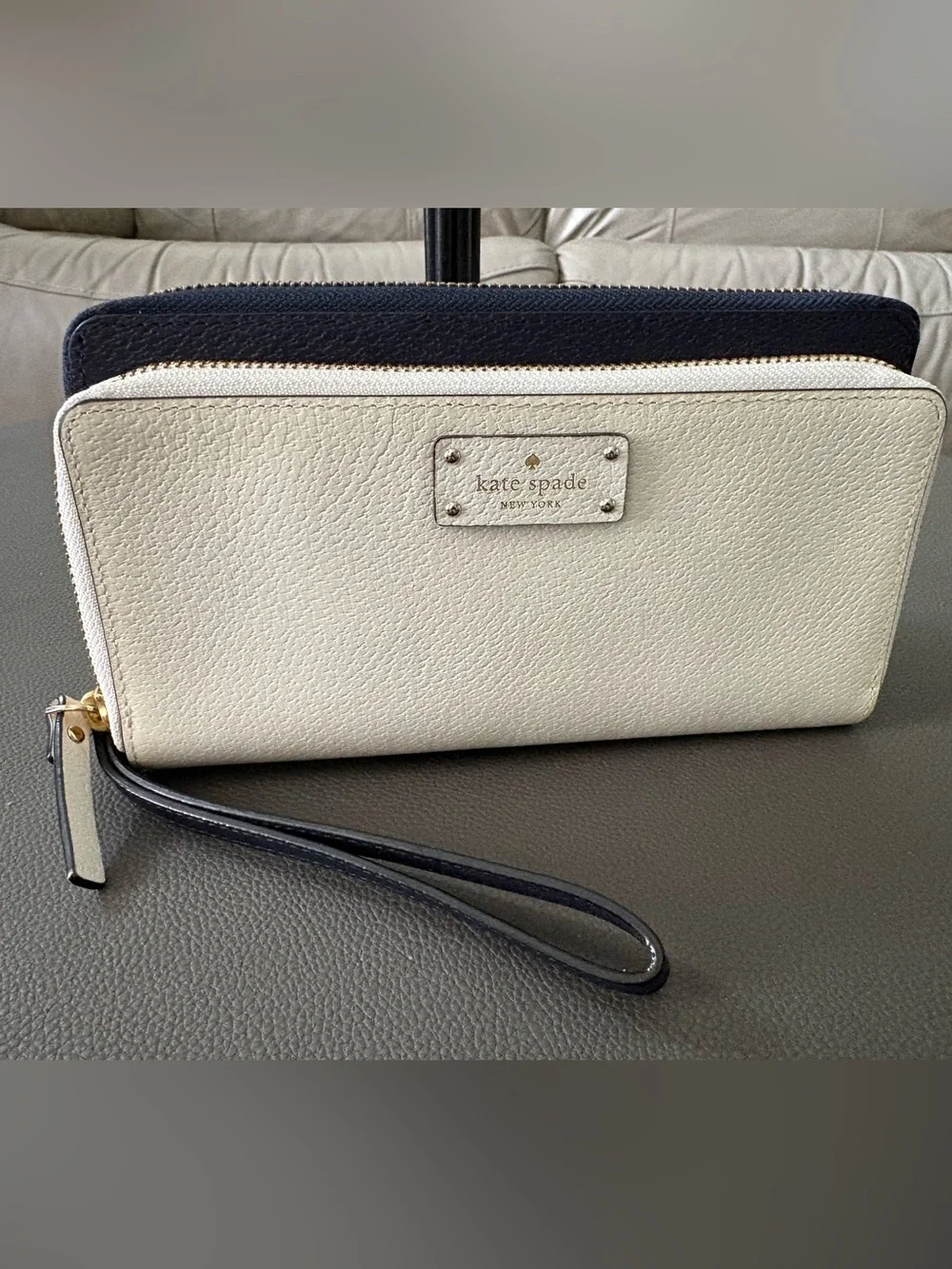 Kate Spade Anita Grove Street Two Tone Wristlet Clutch Wallet